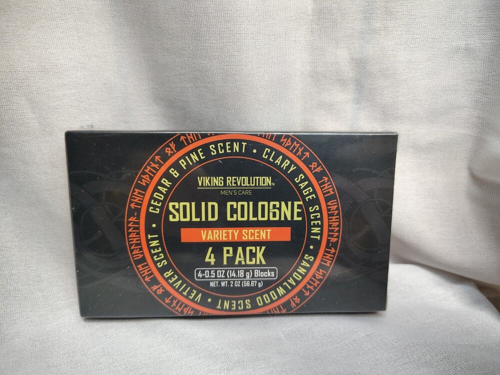 Viking Revolution 4 Pack Mens Colognes - 0.5 Oz Solid Ounce (Pack of 4)